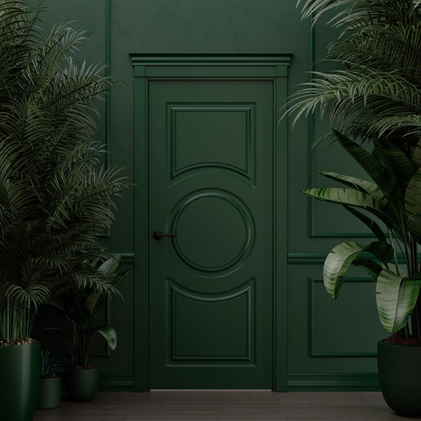 Green Color Door Painting in Dubai