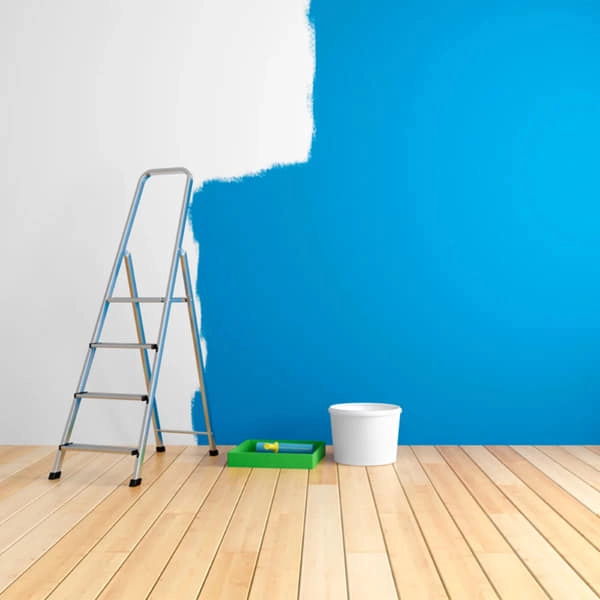 Luxury Blue Color Wall Painting Service in Dubai (1)
