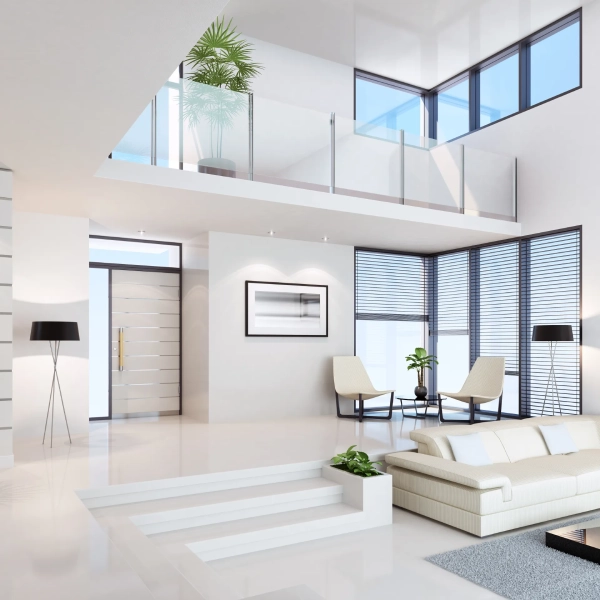 Luxury White Color Paint in a Modern Villa in UAE