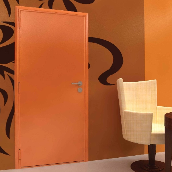 Orange Color Door Painting in Dubai
