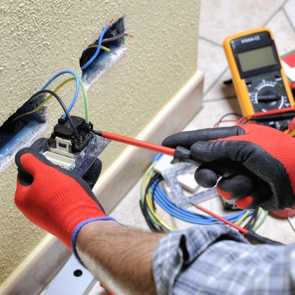 A man fixing a board in Dubai