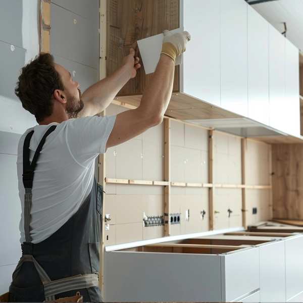 A man renovated a kitchen in Dubai