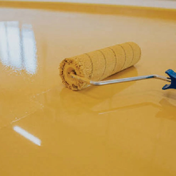 Yellow Color Epoxy Painting in Dubai